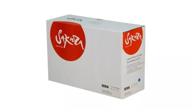 Картридж SAKURA CE261A для HP, синий, 11000 к. LJ CP3525n/LJ CP4020/LJ CP4025/LJ CP4520