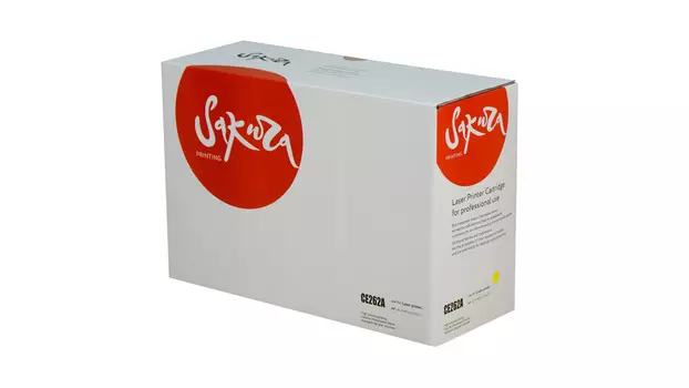 Картридж SAKURA CE262A для HP Color LaserJet CP4020/4025/4520/4525, желтый, 11000 к.