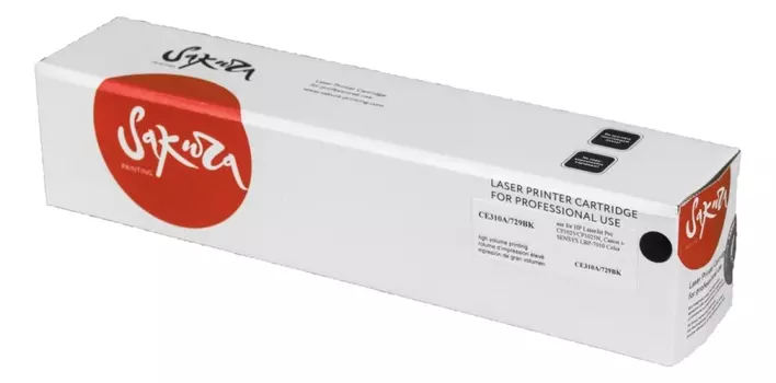 Картридж SAKURA CE310A/729Bk для HP LaserJet Pro CP1025/CP1025N, Canon i-SENSYS LBP-7010 Color черный, 1200 к.