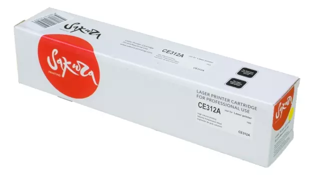 Картридж SAKURA CE312A для HP LaserJet Pro CP1025/CP1025NW,Canon i-SENSYS LBP-7010 Color желтый, 1000 к.