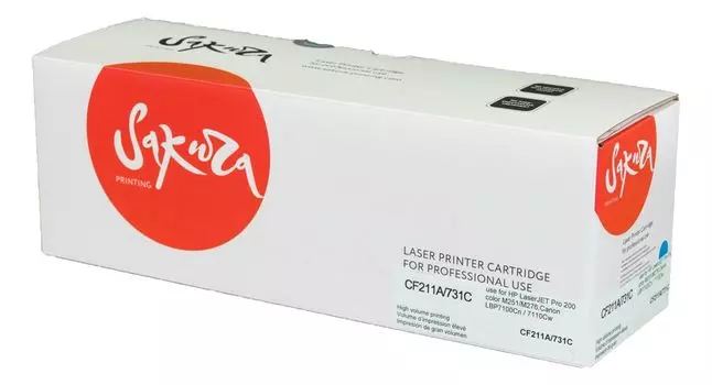 Картридж SAKURA CF211A/731C для HP, Canon, синий, 1800 к. LJ M251/LJ M276
