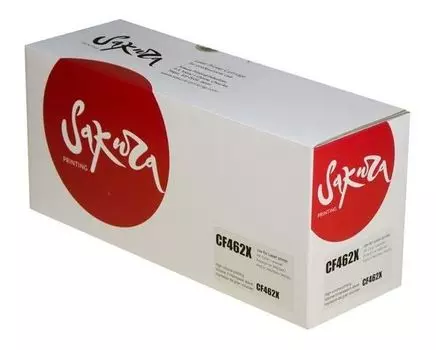 Картридж SAKURA CF462X ( HP 656X) для HP Color LaserJet Enterprise M652dn/ M652n, M653dn/ M653x, желтый, 22 000к.