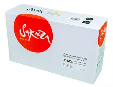 Картридж SAKURA CLTY407S для Samsung, желтый, 1000 к. CLP-320/CLP-321/CLP-325/CLP-326/CLP-3185/CLP-3186