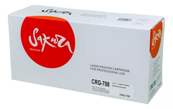 Картридж SAKURA CRG708 для Canon LBP3300/3330/3360, черный, 2500 к.