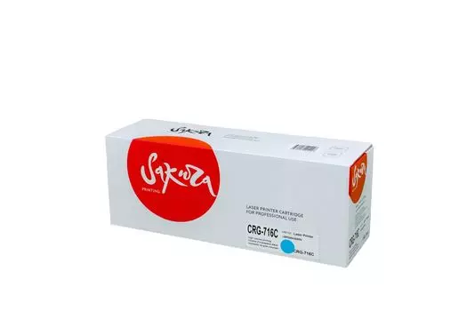 Картридж SAKURA CRG716C/CB541A для HP, Canon, синий, 1500 к. LJ CM1312MFP/CP1215/CP1515/CP1518/ LBP5050/MF8030CN/8050CN/LJ CM1312MFP/CP1215/CP1515/CP1518