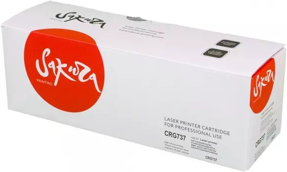 Картридж SAKURA CRG737 для Canon i-SENSYS MF229dw, MF226dn, MF217w, MF216n, MF212w, MF211, черный, 2 400 к.