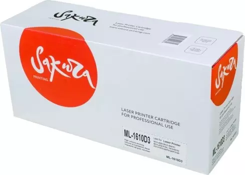 Картридж SAKURA ML1610D3 для Samsung ML-1610/2010/2015, Samsung ML-2510 / 2570/2571N, Samsung SCX-4321/4321F/4521, Xerox Phaser 3117/3122/3124/3125, Dell 1100, черный, 3000 к.