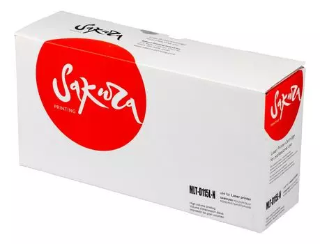 Картридж SAKURA MLTD115L-N для Samsung, черный, 3000 к. SL-M2620/SL-M2820/M262SL/M267SL/M2670/M2870/M2830/M2880