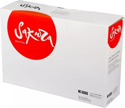 Картридж SAKURA MLTD203S для Samsung ProXpress M3310/ M3320/ M3370/ M3820/ M3870/ M4020/ M4070/ M4072 Series, черный, 3 000 к. (для аппаратов,выпущенных до 01.12.2017)