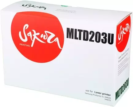 Картридж SAKURA MLTD203U для Samsung ,ProXpress SL-M4020, M4070, черный, 15 000 к. (для аппаратов,выпущенных до 01.12.2017)
