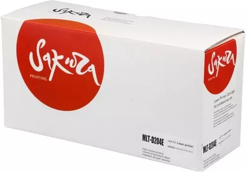 Картридж SAKURA MLTD204E для Samsung SL-M3325/3375/3825/3875/4025/4075 черный, 10 000к.