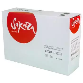 Картридж SAKURA MLTD205E для Samsung ML-3710/3712 SCX-5637/5737/5639/5739, черный, 10000 к.