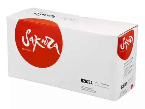 Картридж SAKURA Q2673A для HP, пурпурный, 4000 к. LJ 3500/LJ 3350/LJ 3700