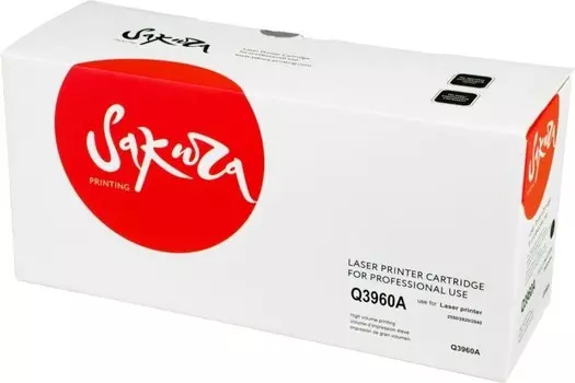 Картридж SAKURA Q3960A для HP LJ 2550/2550L/2550LN/2550N/2820/2840/3000/3000DN/3000DTN/3000N, черный 5000 к.