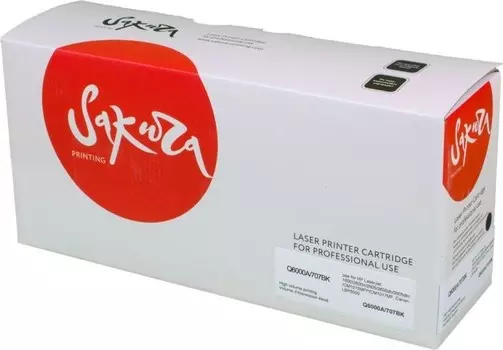 Картридж SAKURA Q6000A/707Bk для LaserJet 1600/2600n/2605/2605dn/2605dtn/CM1015MFP/CM1017MF, Canon LBP5000, черный, 2500 к.