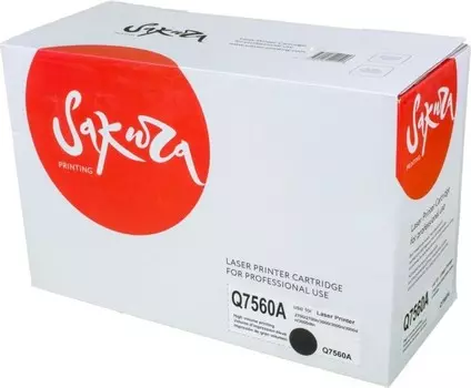 Картридж SAKURA Q7560A для HP Color LaserJet 2700/2700n/3000/3000n/3000dn/3000dtn,черный, 6500 к.