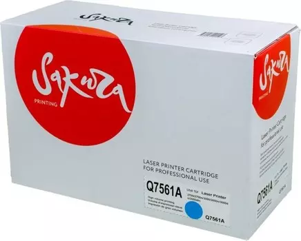 Картридж SAKURA Q7561A для HP Color LaserJet 2700/2700n/3000/3000n/3000dn/3000dtn, синий, 3500 к.