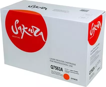 Картридж SAKURA Q7563A для HP Color LaserJet 2700/2700n/3000/3000n/3000dn/3000dtn, пурпурный,3500 к.