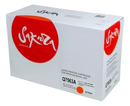 Картридж SAKURA Q7563A для HP, пурпурный, 3500 к. LJ 2700/LJ 2700n/LJ 3000/LJ 3000n/LJ 3000dn/LJ 3000dtn