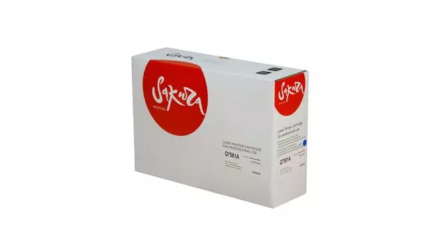 Картридж SAKURA Q7581A для HP, синий, 6000 к. LJ 3800/LJ 3800n/LJ 3800dn/LJ 3800dtn/LJ CP3505n/LJ CP3505dn/LJ CP3505x