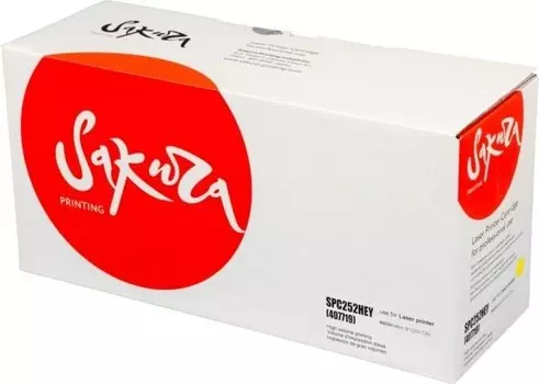 Картридж SAKURA SPC252HEY (407719) для Ricoh, желтый, 6000 к.