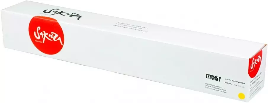 Картридж SAKURA TK8345Y для Kyocera TASKalfa 2552ci, желтый, 12 000 к.