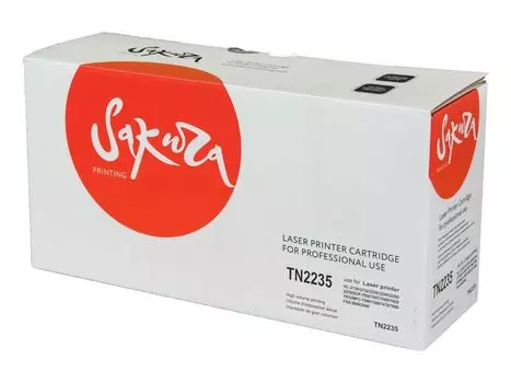 Картридж SAKURA TN2235 для Brother, черный, 1200 к. HL-2240R/MFC-7860DWR/FAX-2845R/FAX-2940R/HL-2240DR/HL-2250DNR/DCP-7060DR/DCP-7065DNR/DCP-7070DWR/MFC-7360NR