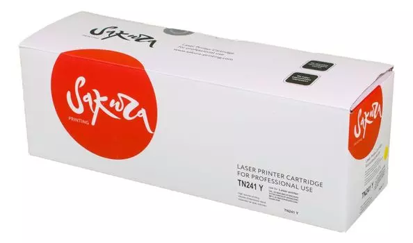 Картридж SAKURA TN241Y для Brother HL-3140CW, HL-3150CDW, HL-3170CDW, DCP-9020CDW, MFC-9140CDN, MFC-9330CDW, MFC-9340CDW, желтый, 1400 к.