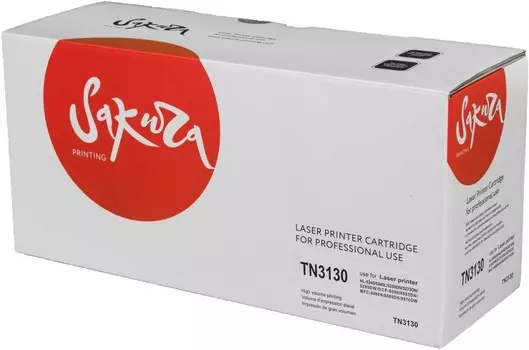 Картридж SAKURA TN3130 для Brother HL-5240, HL-5240L, HL-5250DN, HL-5270DN, HL-5280DW, DCP-8060, DCP-8065DN, MFC-8460N, MFC-8860DN, MFC-8870DW, черный 3500 к.