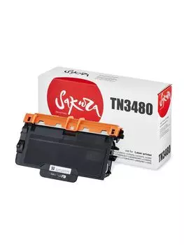 Картридж SAKURA TN3480 для Brother, черный, 8000 к. DCP-L5500DN/DCP-L6600DW/MFC-L5700DN/MFC-L5750DW/HL-L5000/HL-L5100/HL-L5200/HL-L6250/HL-L6300/HL-L6400/MFC-L6800/MFC-L6900