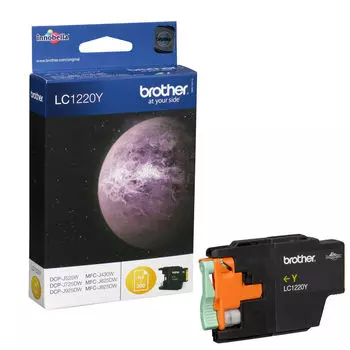 Картридж струйный Brother LC1220Y желтый (300стр.) для Brother MFC-J430W/J825DW/DCP-J525W