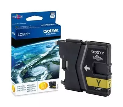 Картридж струйный Brother LC985Y желтый (260стр.) для Brother DCP-J315W/J515W/J265W