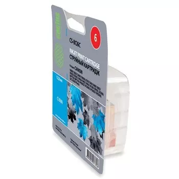 Картридж струйный Cactus CS-BCI6C голубой для Canon S800/ S820/ S900/ S9000; i550/ i560/ i860/ i865/ i905D/ i950S/ i960x/ i965/ i990/ i9100/ i9950; JX