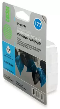 Картридж струйный Cactus CS-C8774 №177 светло-голубой для HP PS 3213/3313/8253/C5183/C6183/C6283/C7183/C7283/C8183/D7163/D7263/D7363/D7463