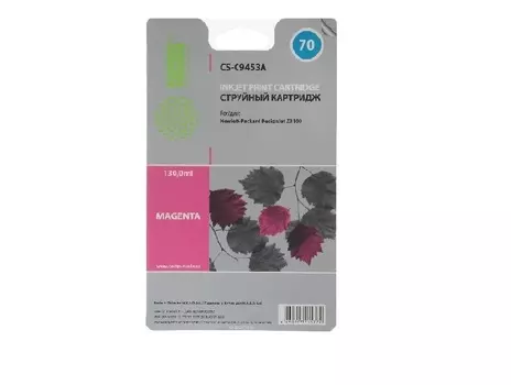 Картридж струйный Cactus CS-C9453A №70 пурпурный для HP DJ Z3100 (130мл)