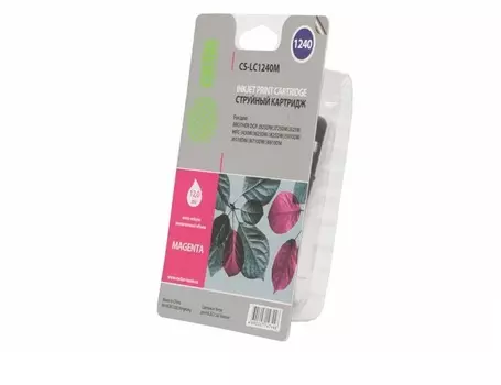 Картридж струйный Cactus CS-LC1240XM пурпурный для Brother MFC-J6510/6910DW (12мл)