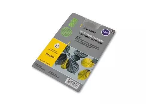 Картридж струйный Cactus CS-LC1240XY желтый для Brother MFC-J6510/6910DW (12мл)