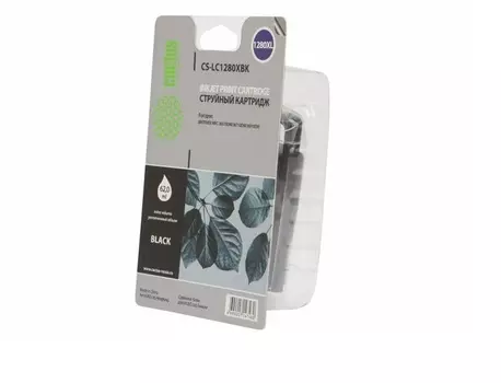 Картридж струйный Cactus CS-LC1280XBK черный для Brother MFC-J6510/6910DW (62мл)