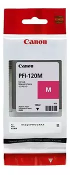 Картридж струйный Canon PFI-120 M 2887C001 пурпурный (130мл) для Canon imagePROGRAF TM-200/205