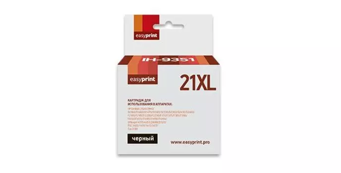 Картридж струйный EasyPrint IH-9351 №21XL Black