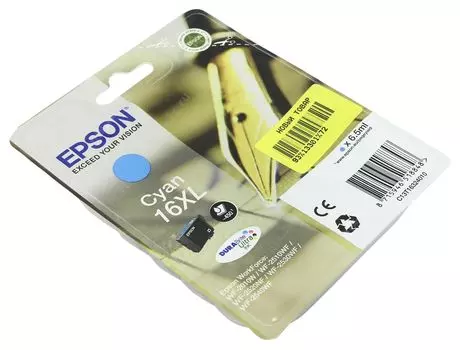 Картридж струйный Epson 16XL (C13T16324010) голубой