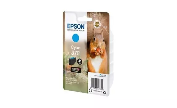 Картридж струйный Epson C13T37824020 голубой