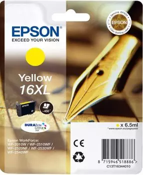 Картридж струйный Epson T1634 (C13T16344012)