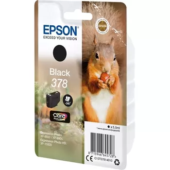 Картридж струйный Epson T3781 (C13T37814020) Black
