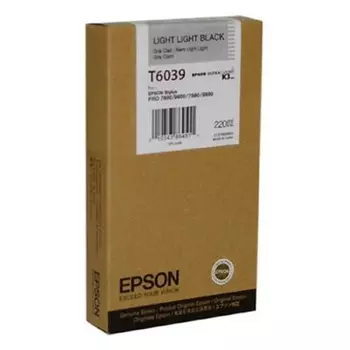 Картридж струйный Epson T6039 C13T603900 светло-серый (220мл) для Epson St Pro 7880/9880