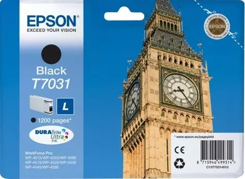 Картридж струйный Epson T7031 (C13T70314010) Black