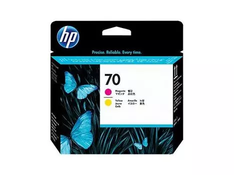 Картридж струйный HP №70 C9406A пурпурный/желтый