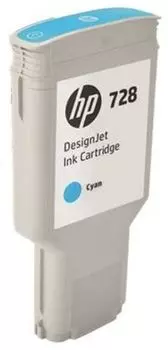 Картридж струйный HP 728 F9K17A голубой (300мл) для HP DJ T730/T830