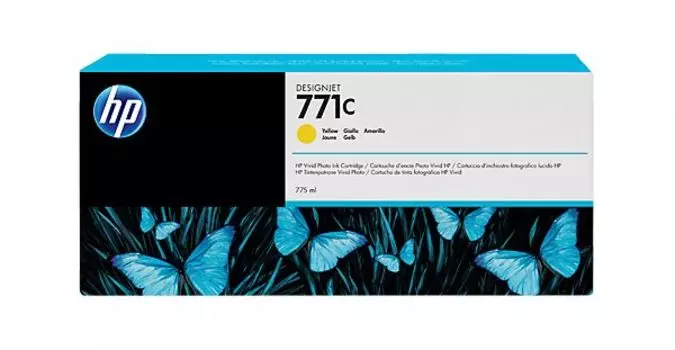 Картридж струйный HP 771C B6Y10A желтый (775мл) для HP DJ Z6200
