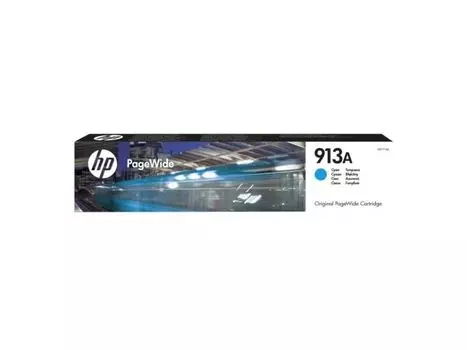 Картридж струйный HP 913A F6T77AE голубой (3000стр.) для HP PW 352dw/377dw/Pro 477dw/452dw